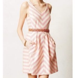 ✤ Pink Striped "HD in Paris" Anthropologie Dress ✤